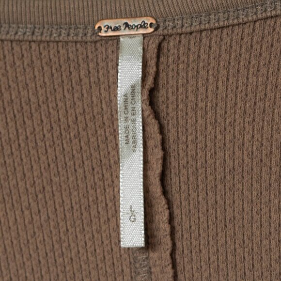 Free people Thermal Henley Knit Cuff Ski Lodge Bella Swan Twilight Thermal boho - Picture 7 of 13
